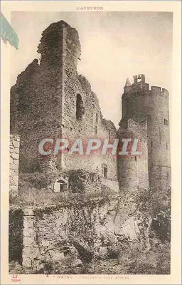 Najac - Castelo - Estado atual — Fototipia L. Bouche (Toulouse)