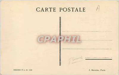 Tunis — panoramische uitzicht met minaret en zee — Cl. Soler, Agenda P. L. M. 1929 — Achterkant