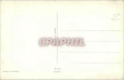 Bouquet van gekleurde bloemen — uitgever M.D. Parijs, serie n°4855 — Achterkant