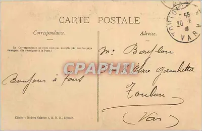 Morte de Trençavel — Reprodução do quadro de Sylvestre — Edição «Modern Galeries», E. D. B. — Verso