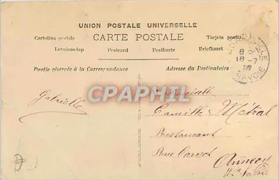 Mulher com lírios — 'Pensez à moi' — D. Paris, n° 387 — Verso