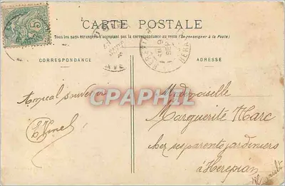 Mulher sorridente — 'Bonhouriour' — Éditions Bergé, n° 104 — Verso