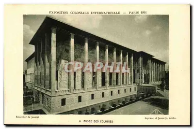 Museu das Colônias — Exposição Colonial Internacional — Paris 1931