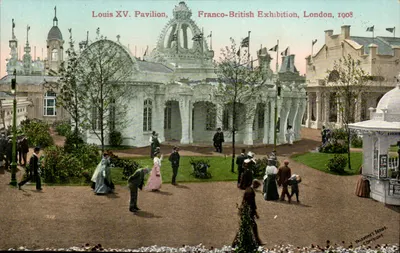 Pavilhão Louis XV — Exposição Franco-Britânica, Londres, 1908 — Série Valentine