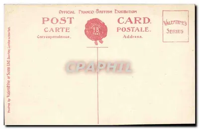 Pavilhão Louis XV — Exposição Franco-Britânica, Londres, 1908 — Série Valentine — Verso