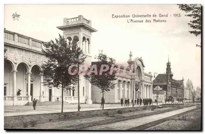 Exposição Universal de Gand - 1913. A Avenida das Nações — editor STAR, número de série não visível