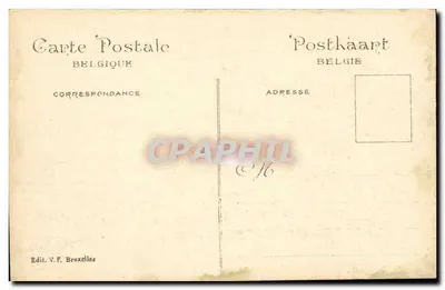 Exposição Universal de Bruxelas 1910 — O Reino Maravilhoso — Edit. V.F. Bruxelas — Verso