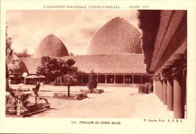 Pavilhão do Congo Belga — Exposição Colonial Internacional — Paris 1931 — H. Lacoste, Arq. S.A.D.G.