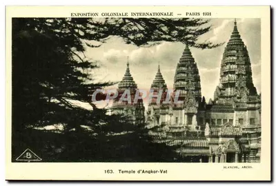 Templo de Angkor-Vat — Exposição Colonial Internacional — Paris 1931 — Blanche, Archis, n°163