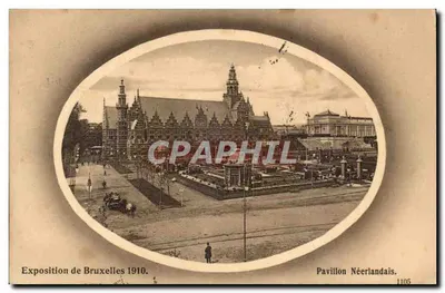 Exposição de Bruxelas 1910 — Pavilhão Holandês — Editores: Valentiné & Sons, n° 1105