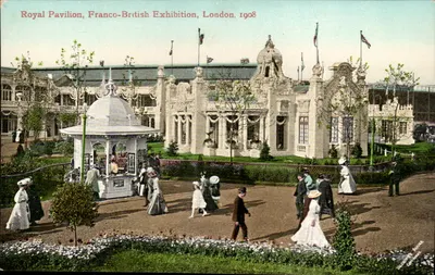 Pavilhão Real, Exposição Franco-Britânica, Londres — 1908 — Valentine's Sons Ltd, Série Valentine's