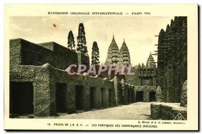 Palácio da A.O.F. — Os Portais dos Comerciantes Indígenas — Exposição Colonial Internacional — Paris 1931