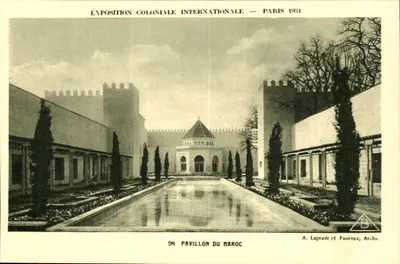 मोरोक्को के पाविलियन - अंतर्राष्ट्रीय उपनिवेशी प्रदर्शनी - पेरिस 1931