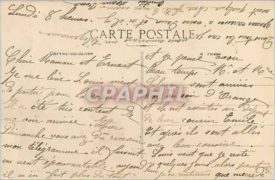 Marselha — Fonte Cantini — Editor não identificado, número de série não visível — Verso