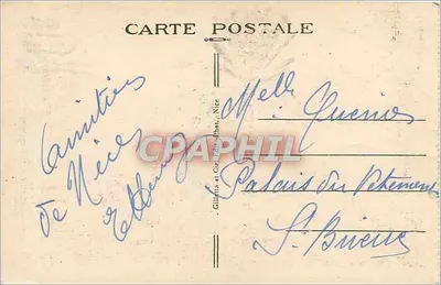Nice — Grotta, Ogród Albert I — Gilletta et Cie, Nice, nr 154 — Rewers