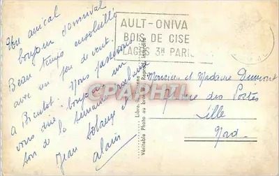L'Onival — Pamiątka z Onival — Wydawca: Librairie Photo Bois de Cise — Rewers