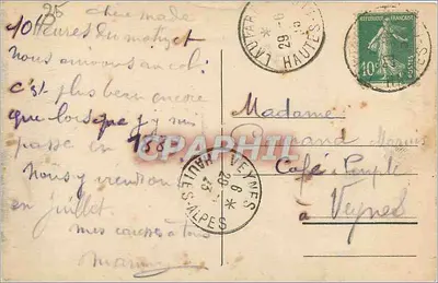 Hotel dos Glaciares — Le Lautaret (Dauphiné) — E.R. — Bonnabel Propre — Verso