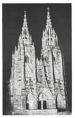 A Basílica Nossa Senhora de Épine (Marne) — iluminada — Éd. J. Le Marigny, série 948.236