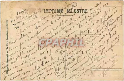 A grande Mesquita de Fez-Djedid — Fez — Edição B. B. & Fils — Verso
