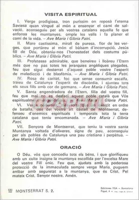 Virgem e Menino Jesus — estátua em madeira dourada — Edições FISA, Barcelona — Verso