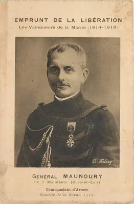 जनरल मौनूरी — सेना के कमांडर, मार्न की लड़ाई 1914 — Cl. वालेज़ी