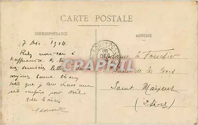 Gersbiller — Desolação da capela do castelo após a guerra — E. Daguen, editor — Verso