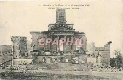 मार्न युद्ध (6 से 12 सितंबर 1914) — सोम्मेल — नष्ट हुई सामाजिक इमारत