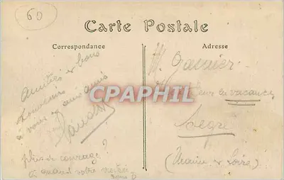 Compiègne — Fronton Zamku — J. Pennequin, Compiègne — Rewers