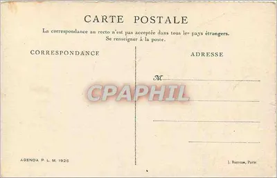 Les Orgues d'Espaly, blisko Puy — Agenda P.L.M. 1925 — Rewers