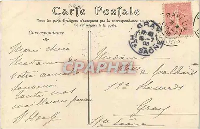 Bayeux — Widok katedry z ulicy Madeleine — wydawca nieznany, nr 38 — Rewers