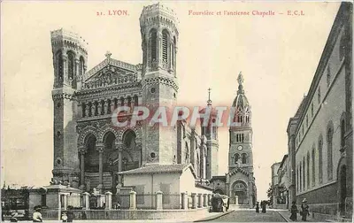 Lyon — Fourvière et l'ancienne chapelle — E.C.L.