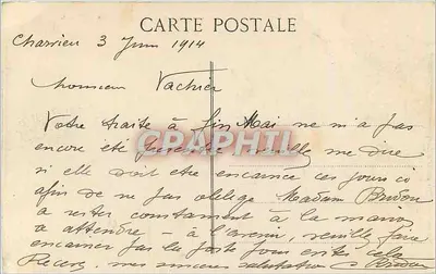 Lyon — Fourvière et l'ancienne chapelle — E.C.L. — Verso