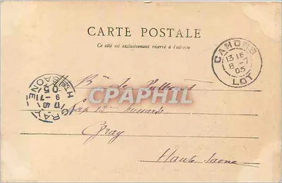 Cahors - A Barbacane e Torre dos Pendurados — E. Delsand, Cahors — Verso
