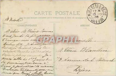 Okręgi CHAMBERY — Zamek La Bathie — Wydawca: 479 — Rewers
