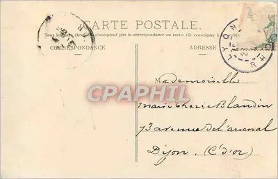 LYON — O Pont da Guillotière e o Hôtel-Dieu — P. Martel, editor, Lyon, n° 270 — Verso