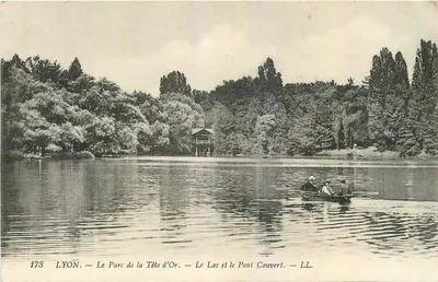 LYON — Le Parc de la Tête d'Or — Le Lac et le Pont Couvert — LL. — N° 173