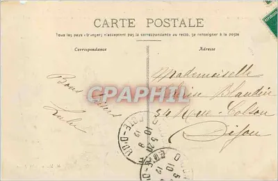 A Plaine des Laumes e o Mont Réa — vista tirada do lado oeste do Mont Auxois — editor não identificado — Verso