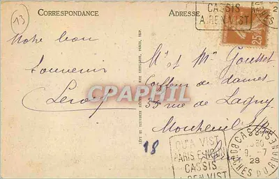 Cassis — Ogólny widok Starego Zameku — LL — Rewers