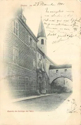 Entrada do Colégio do Arco — Dole — editor desconhecido, número de série não visível