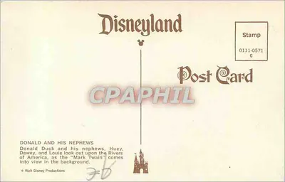 Donald Duck en zijn neven — Disneyland — uitgever Disneyland, nr. 0111-0571 G — Achterkant