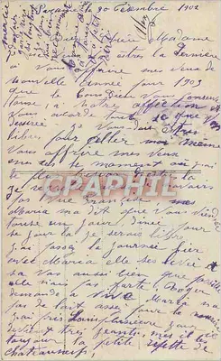 Houx e gui — decoração de Natal — Fournet, n° 1920 — Verso