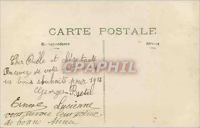 Arranjo de rosas brancas — Grast.Vic — n°3740 — Croissy-sur-Seine, Paris — Verso