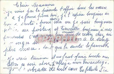 Zamieczony wioska — Karta życzeń — seria 1690, wydana przez M. D. Paris — Rewers