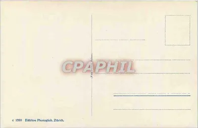 Ziegenherde — Tropa de Cabras — Edição Photoglob, Zurique — Verso