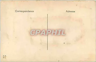 Pejzaż górski — rzeka i las — Souvenir — Rewers