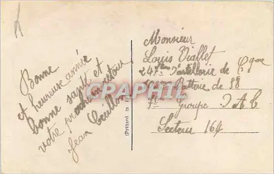 Bouquet de fleurs — Bonne Année — SOZY B.1 — Rewers