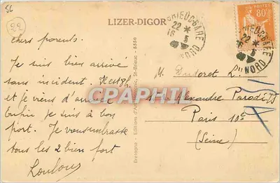 Saint-Brieuc — Pomnik Anatole Le Braz — wydawca Anabury, nr I - 63 — Rewers