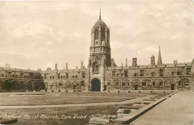 Oxford. Christ Church, Tom Quad — Fundado R.D. 1546 — Frith's Series, No. 4869