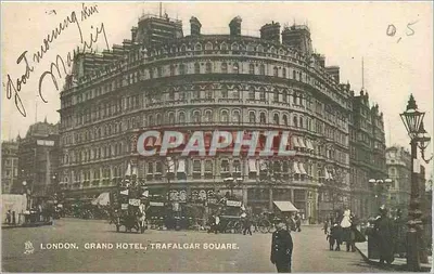 Londres. Grand Hotel, Trafalgar Square — Tuck's Post Card, editor Tuck & Sons