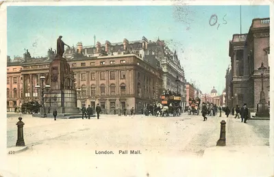 Londres. Pall Mall. — Estátua monumental — editor não identificado, n° 477